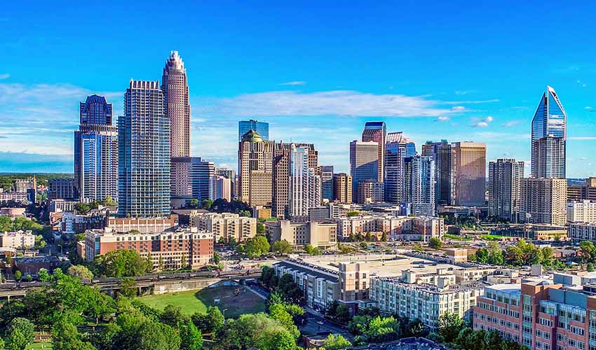 Charlotte skyline, North Carolina