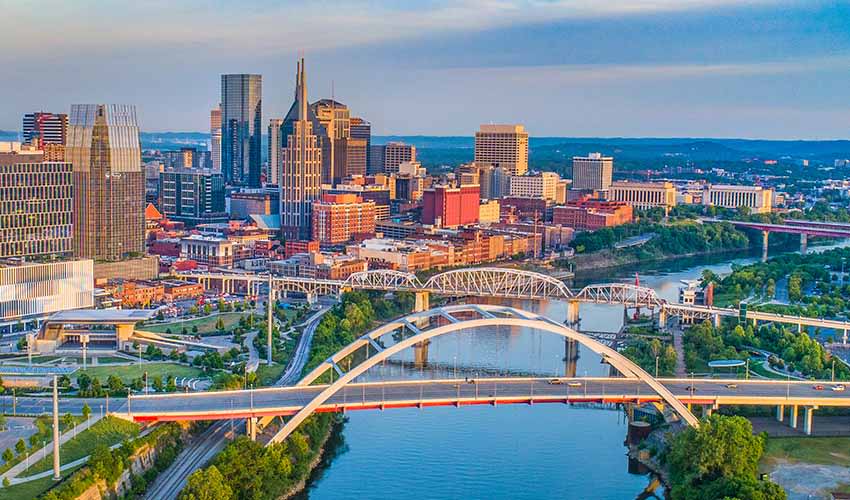 Nashville skyline, Tennessee