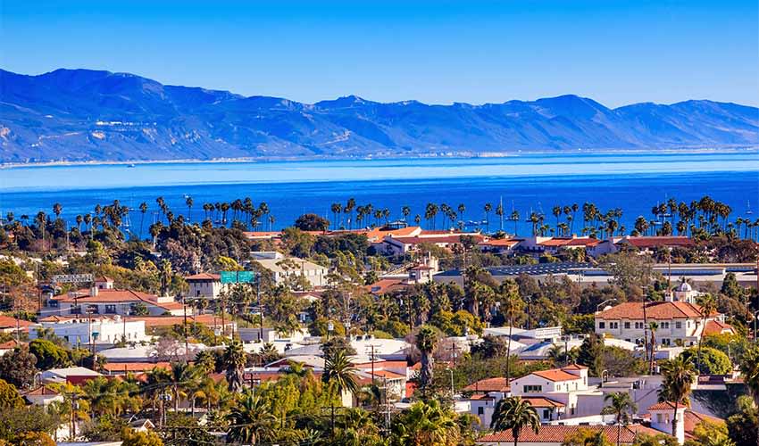 Santa Barbara skyline, California
