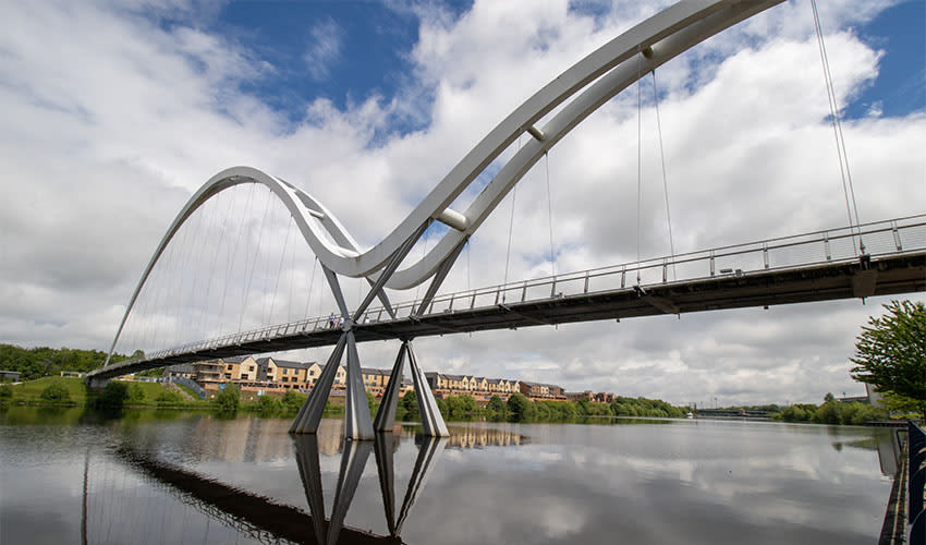 Stockton skyline, California